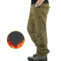 Pantalon cargo militaire polaire pour homme avec multipoche - Livraison offerte