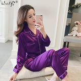 Ensemble Pyjama 2 pièces en satin court ou long - Livraison Offerte