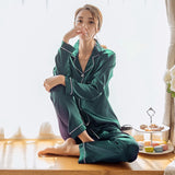 Ensemble Pyjama 2 pièces en satin court ou long - Livraison Offerte