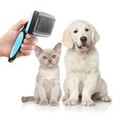 Brosse pour animaux de compagnie avec dents rétractables - livraison offerte